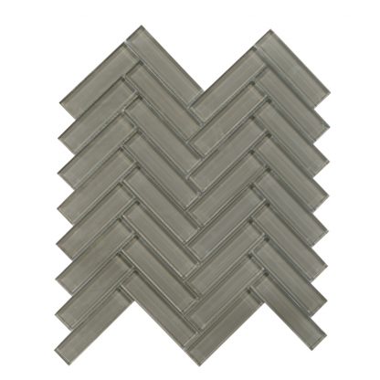 Mosaic 1x4 Herringbone Charcoal